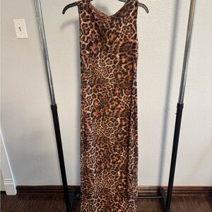 Missguided Leopard Print Maxi Dress